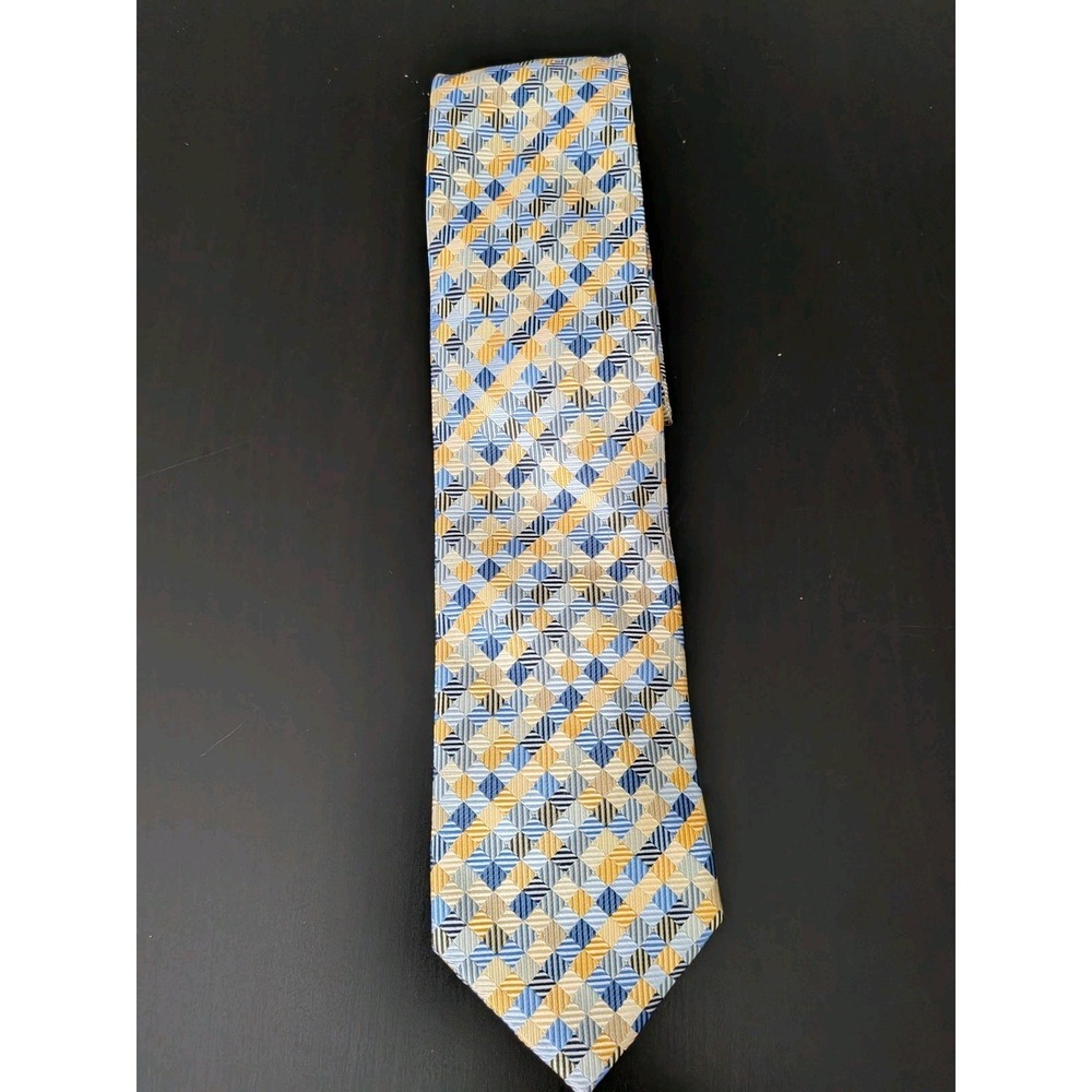 Giorgio Brutini Patchwork Pastel Easter Spring Multicolor Geometric Tie 60"